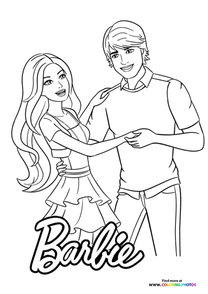 Barbie and Ken - Coloring Pages for kids