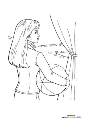 Barbie with a ball