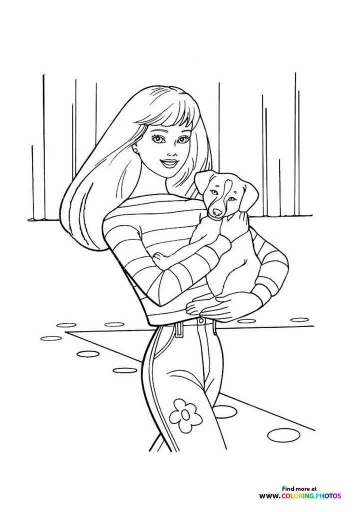 Barbie - Coloring Pages for kids | 100% free print or download