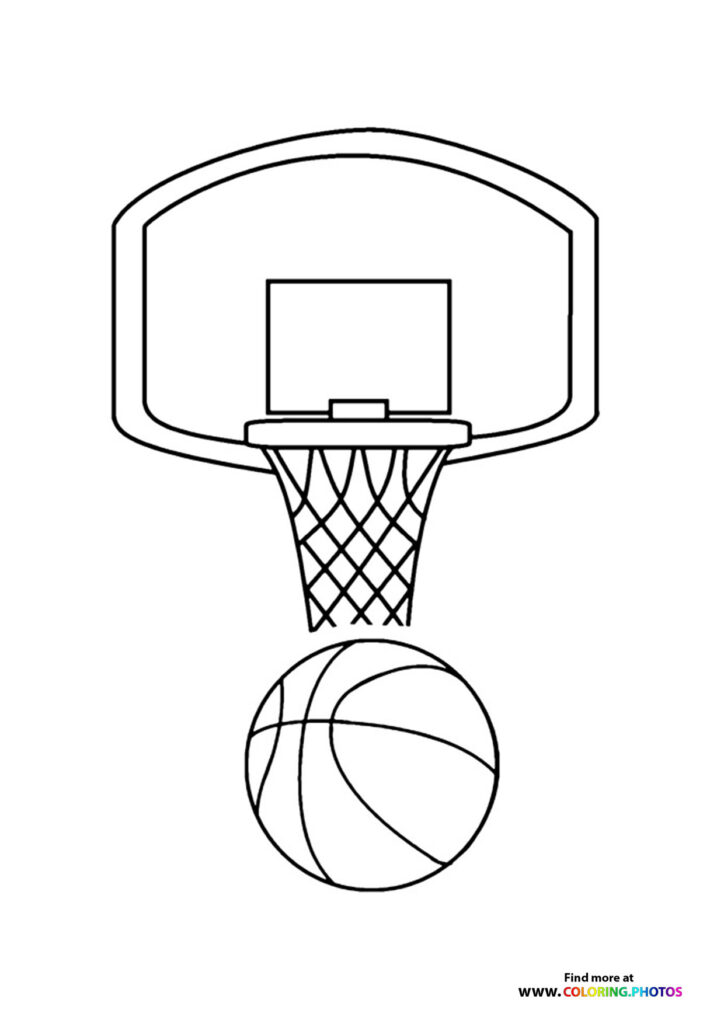 Basketball - Coloring Pages for kids | 100% free print or download