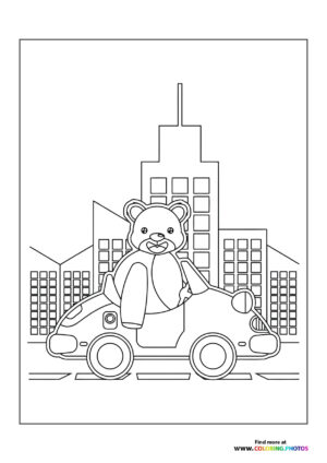 Bear in car