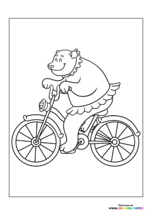 Bear on a bike