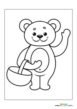 Bear with basket