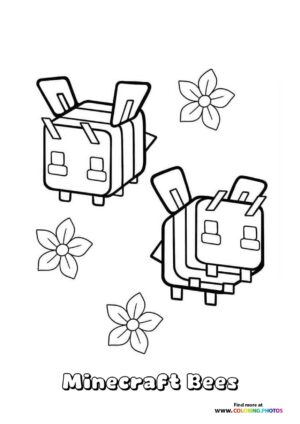 Bees from Minecraft movie