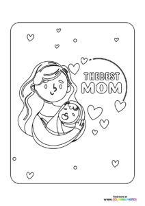 Best Mom - Coloring Pages for kids
