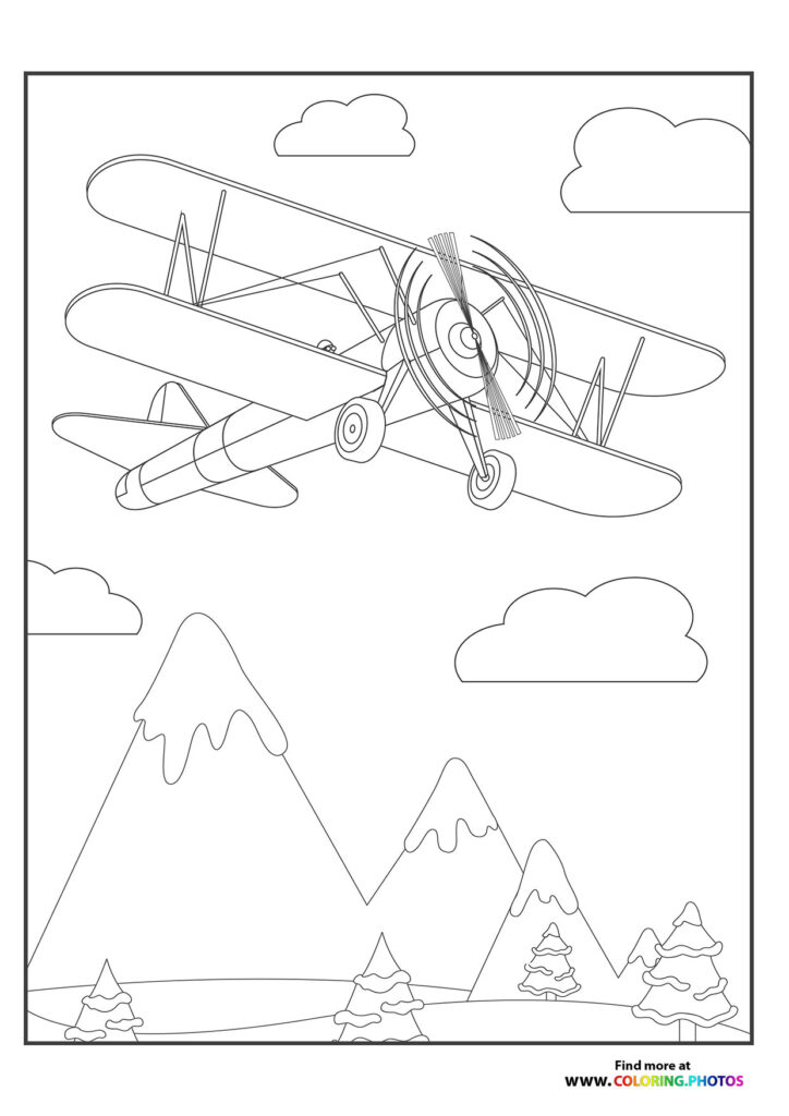 Planes - Coloring Pages for kids | 100% free and easy print or download