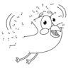 Bird flying dot the dots worksheet