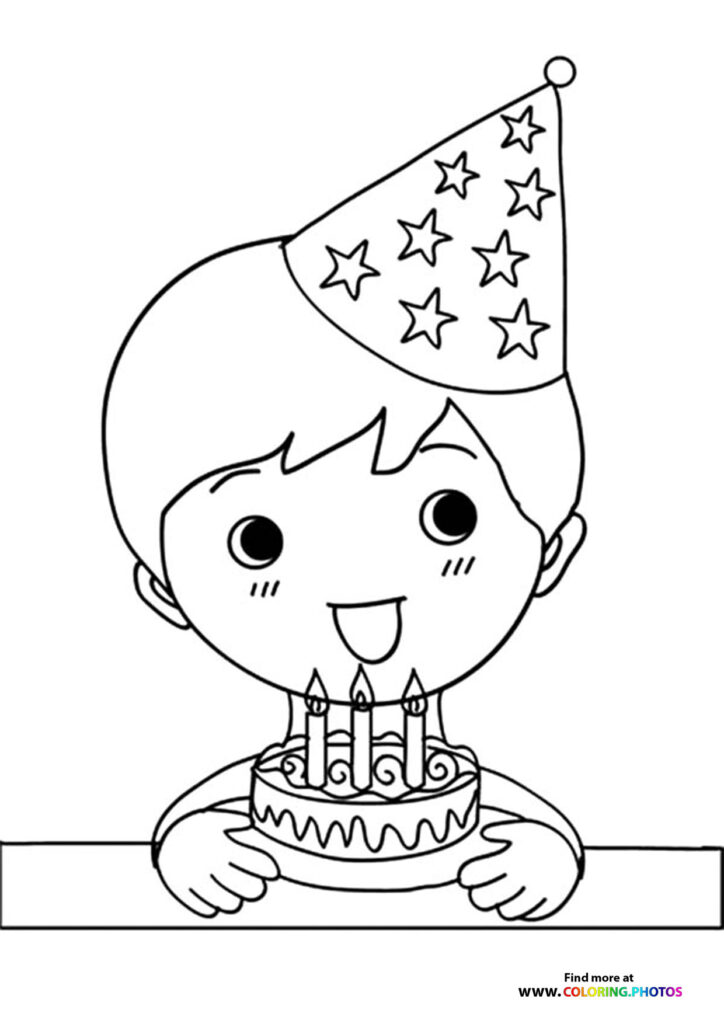 Happy Birthday - Coloring Pages for kids | Free and easy print or download