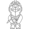 Tiny Black Knight - Fortnite coloring page