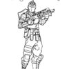 Black Knight - Fortnite coloring page