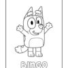 Bluey Bingo coloring page
