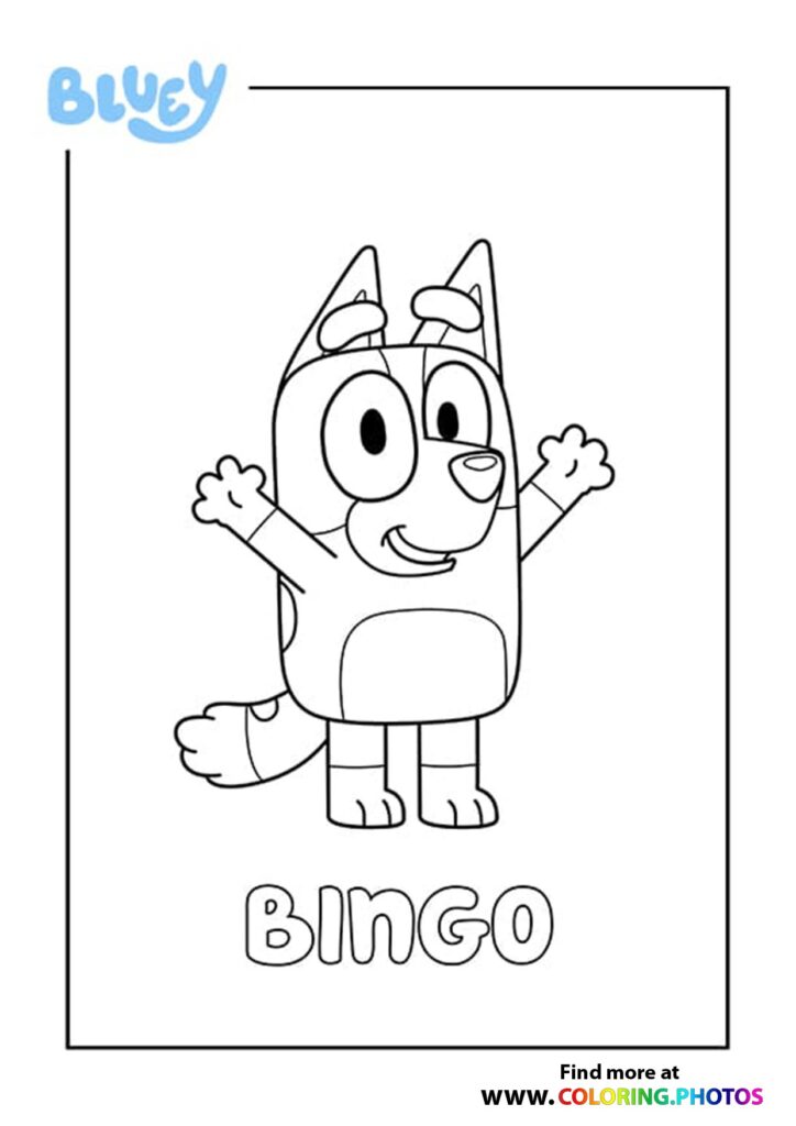 Bluey - Coloring Pages for kids