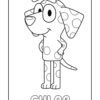 Bluey Chloe coloring page