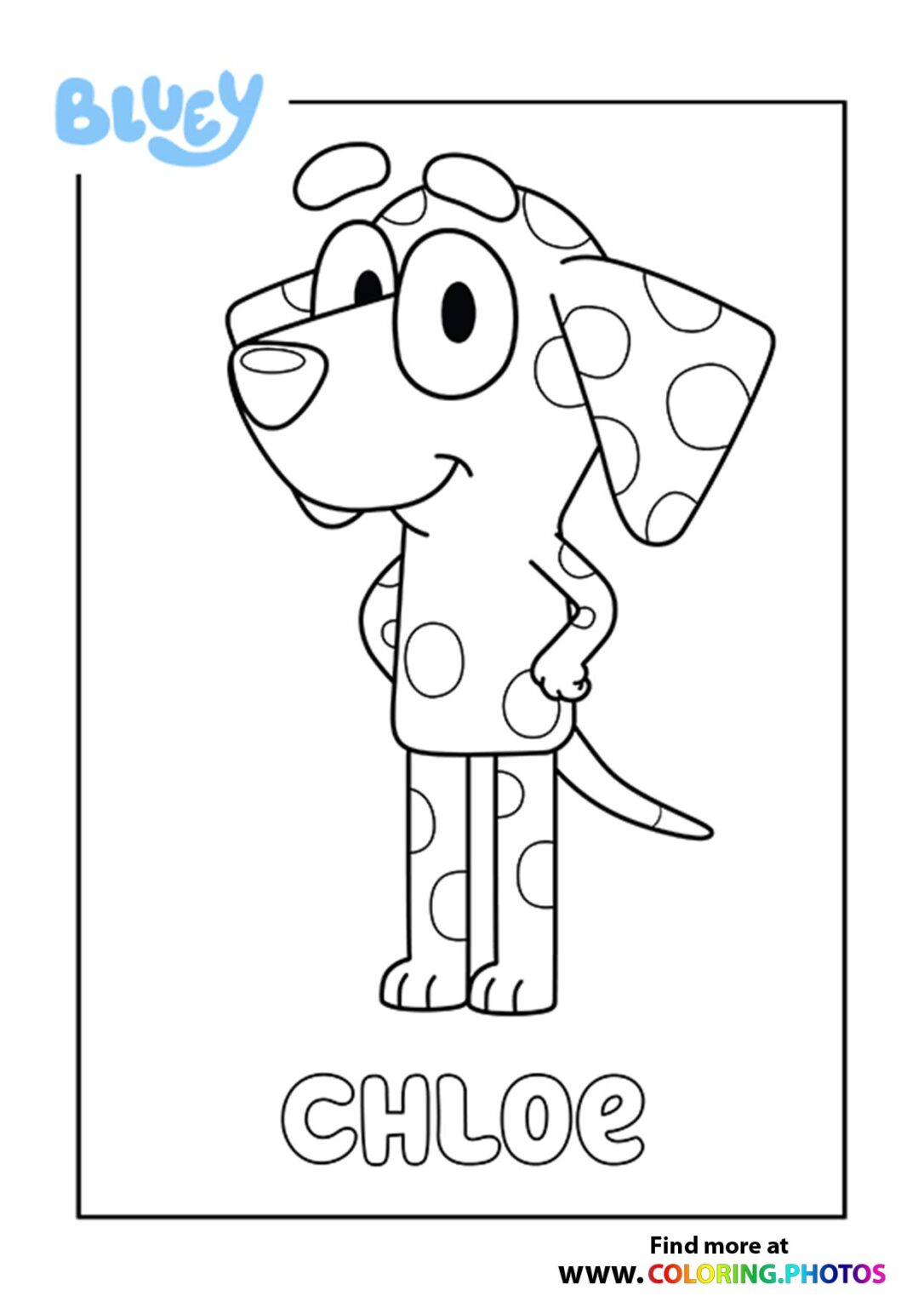 Bluey Coloring Pages for kids Free and easy print or download Bluey Coloring Pages for kids Free and easy print or download