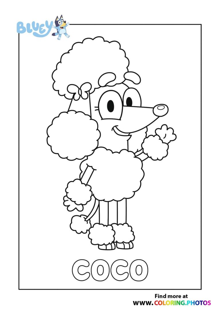 Bluey - Coloring Pages for kids