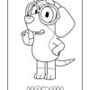 Bluey Honey coloring page