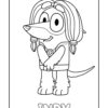Bluey Indy coloring page