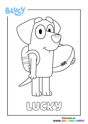 Bluey - Coloring Pages for kids | Free and easy print or download