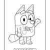 Bluey Muffin coloring page