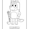 Bluey Mum coloring page