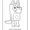 Bluey Rusty coloring page