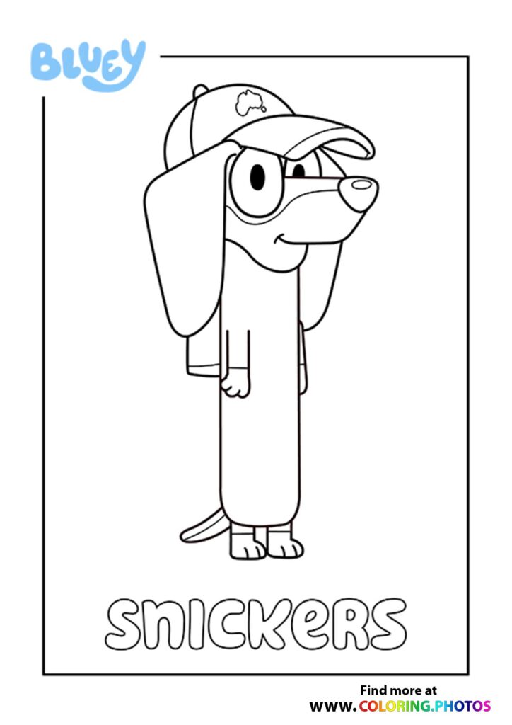 Bluey Coloring Pages for kids Free and easy print or download