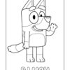 Bluey coloring page