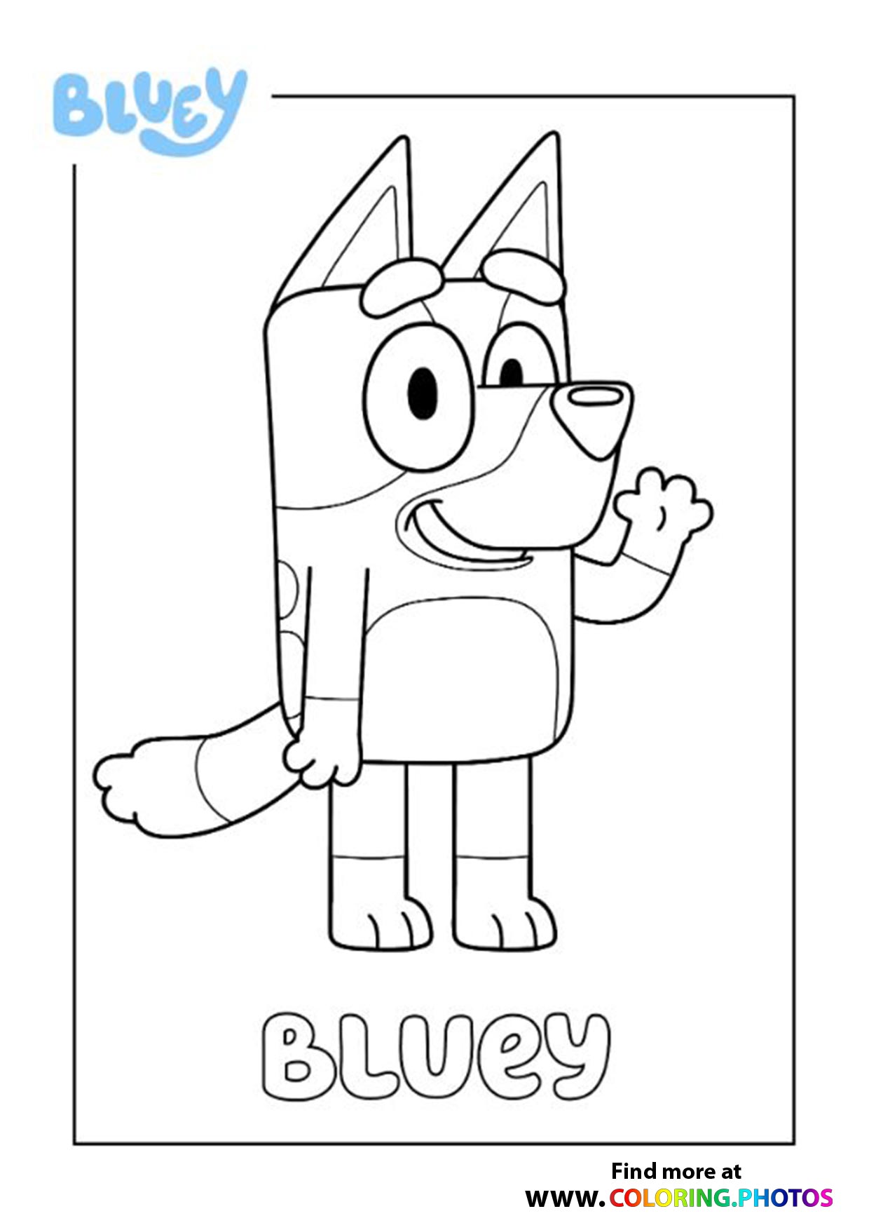 Bluey Coloring Sheets Printable Jace Printable