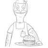 Bob Belcher from Bob's Burgers coloring page