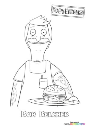 Bob Belcher from Bob's Burgers coloring page