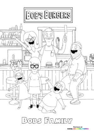 Belcher Family coloring page