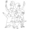 Bob's Family coloring page