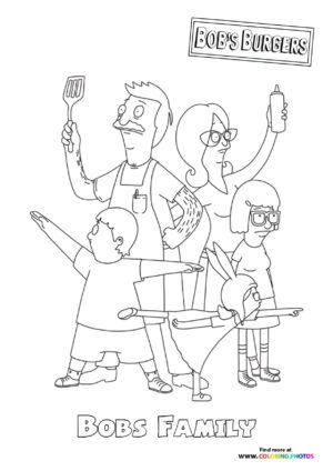 Bob's Family coloring page