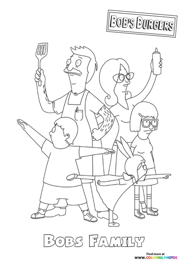 Bob's Family coloring page