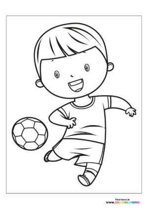 Boy with football