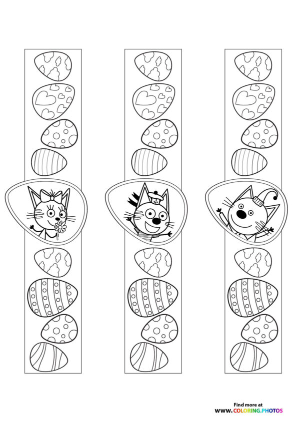 Kid E Cats printable braclets coloring page