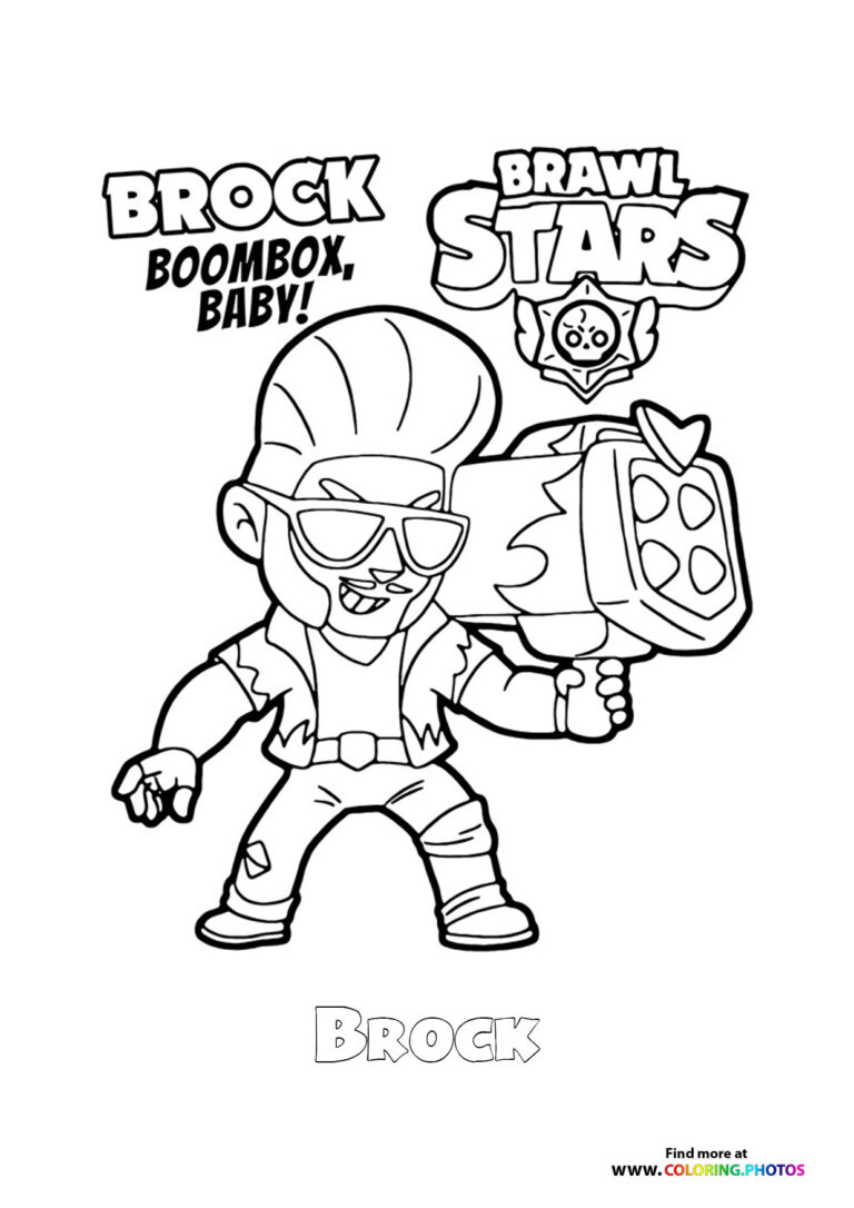Brawl Stars - Coloring Pages for kids | 100% free print or download