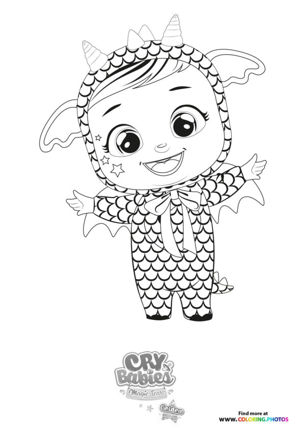 Hopie and Poppy - Cry Babies - Coloring Pages for kids