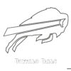 Buffalo Bills NFL logo coloring page