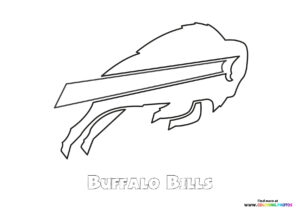 Buffalo Bills NFL logo coloring page