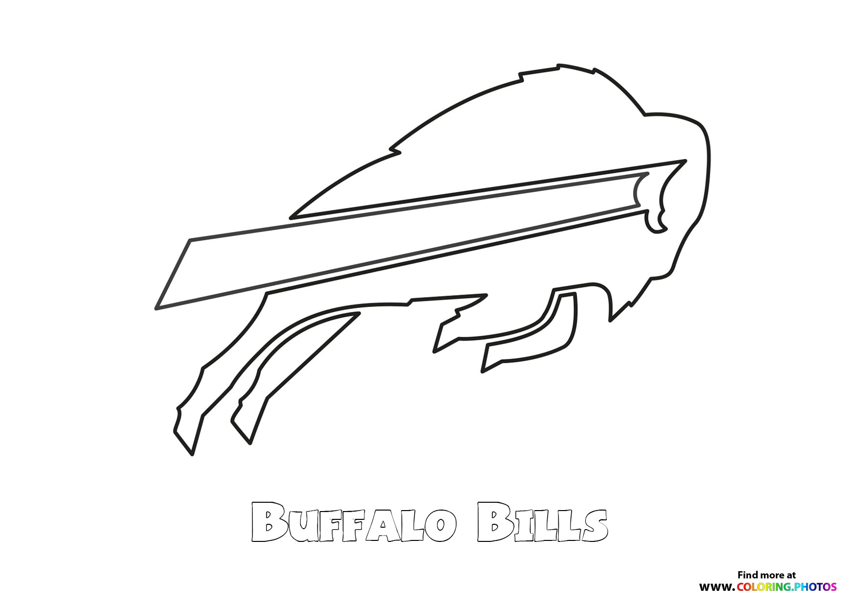 Buffalo Bills NFL logo - Coloring Pages for kids