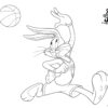 Bugs Bunny posing - Space Jam: A new legacy - Coloring Pages for kids