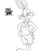 Bugs Bunny posing coloring page