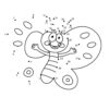 Butterfly dot the dots worksheet