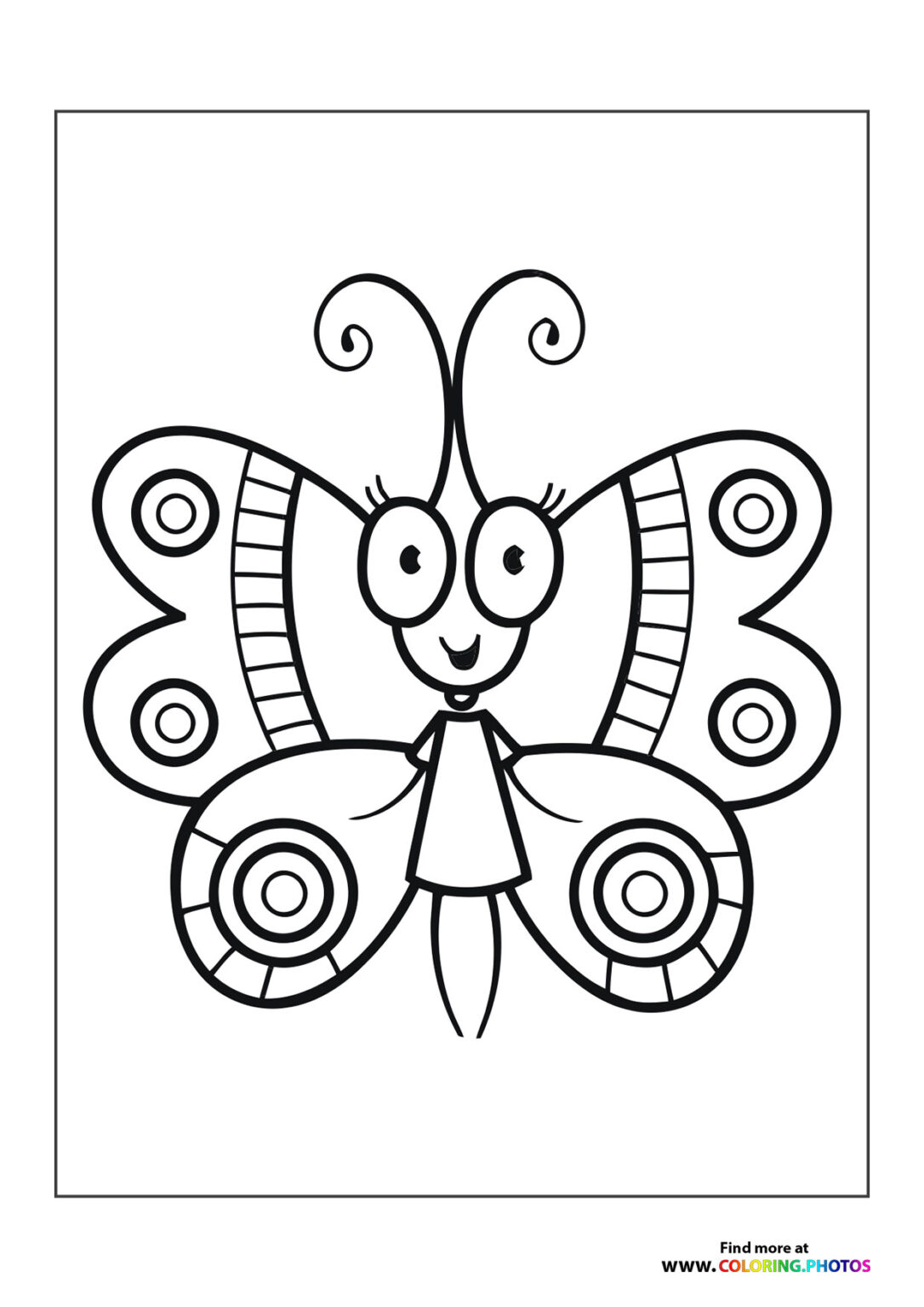 Butterflys - Coloring Pages for kids | Free and easy print or download