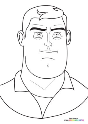 Buzz Lightyear portrait coloring page