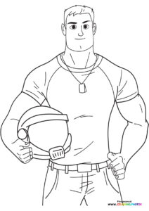 Lightyear with helmet - Coloring Pages for kids