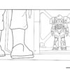 Buzz finding his suit coloring page