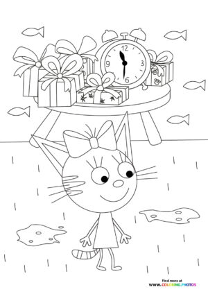 Candy from Kid E Cats coloring page