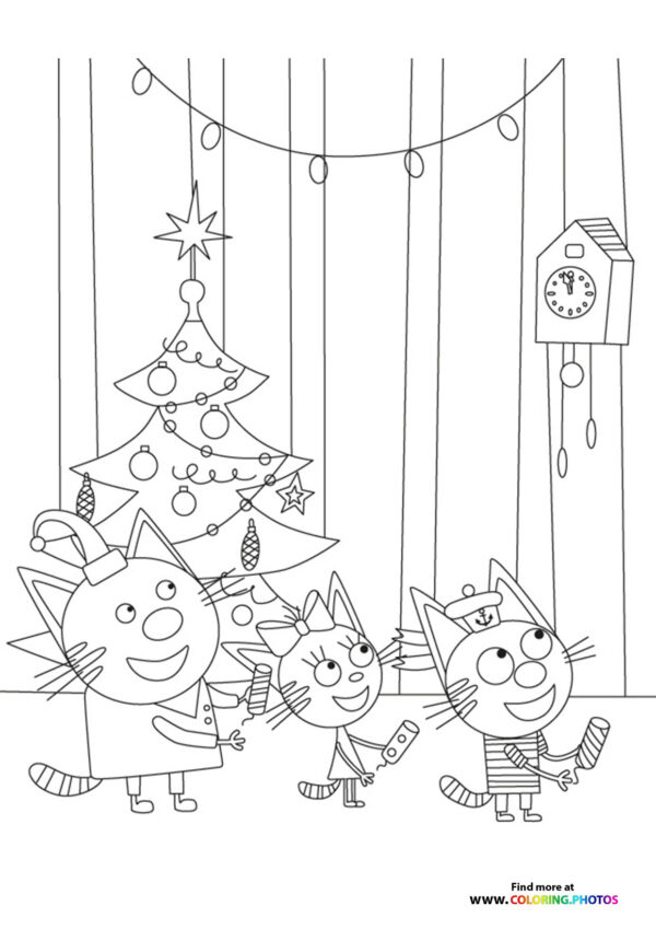 Candy Pudding and Cookie coloring page